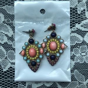 Francesca's vibrant colorful bohemian earrings